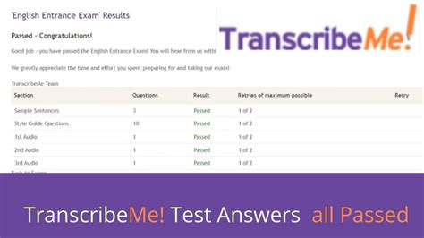 is the transcribeme test hard|How to Pass TranscribeMe Exams in 2024: 9 Tips for .